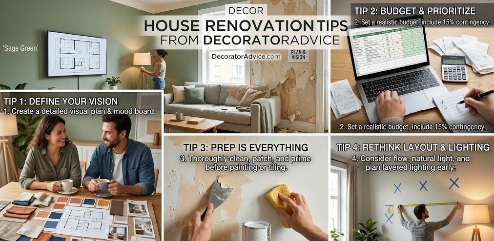 decoradhouse renovation tips from decoratoradvice
